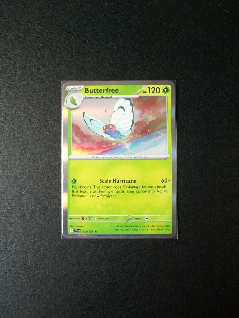 1554. Nieuwe Pokemon Kaart Holo Rare BUTTERFREE  (003/159), Hobby en Vrije tijd, Verzamelkaartspellen | Pokémon, Nieuw, Losse kaart
