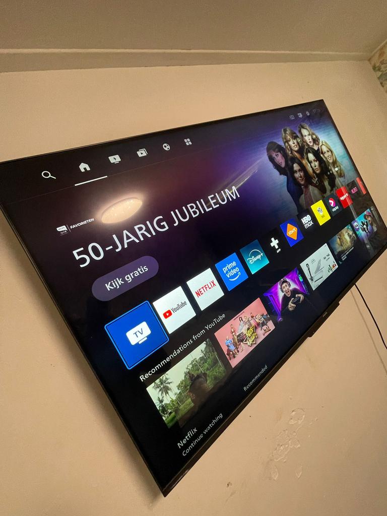 Philips 55 inch Smart TV – Ambilight – In goede staat, Ophalen, Zo goed als nieuw, 100 cm of meer, Philips