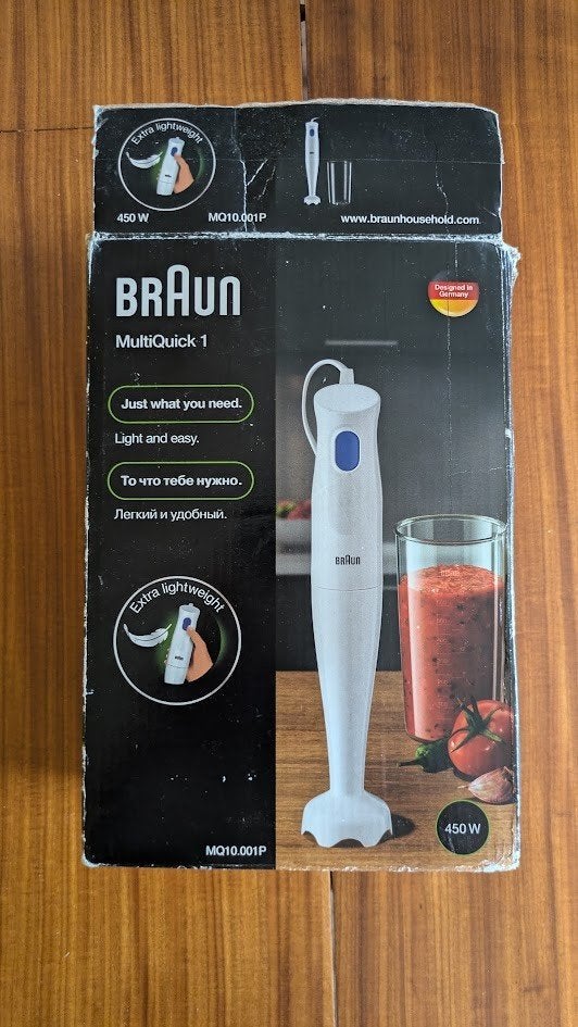 Braun MultiQuick 1 Staafmixer MQ10.001P, Ophalen of Verzenden, Zo goed als nieuw, Vaatwasserbestendig, Minder dan 1 liter