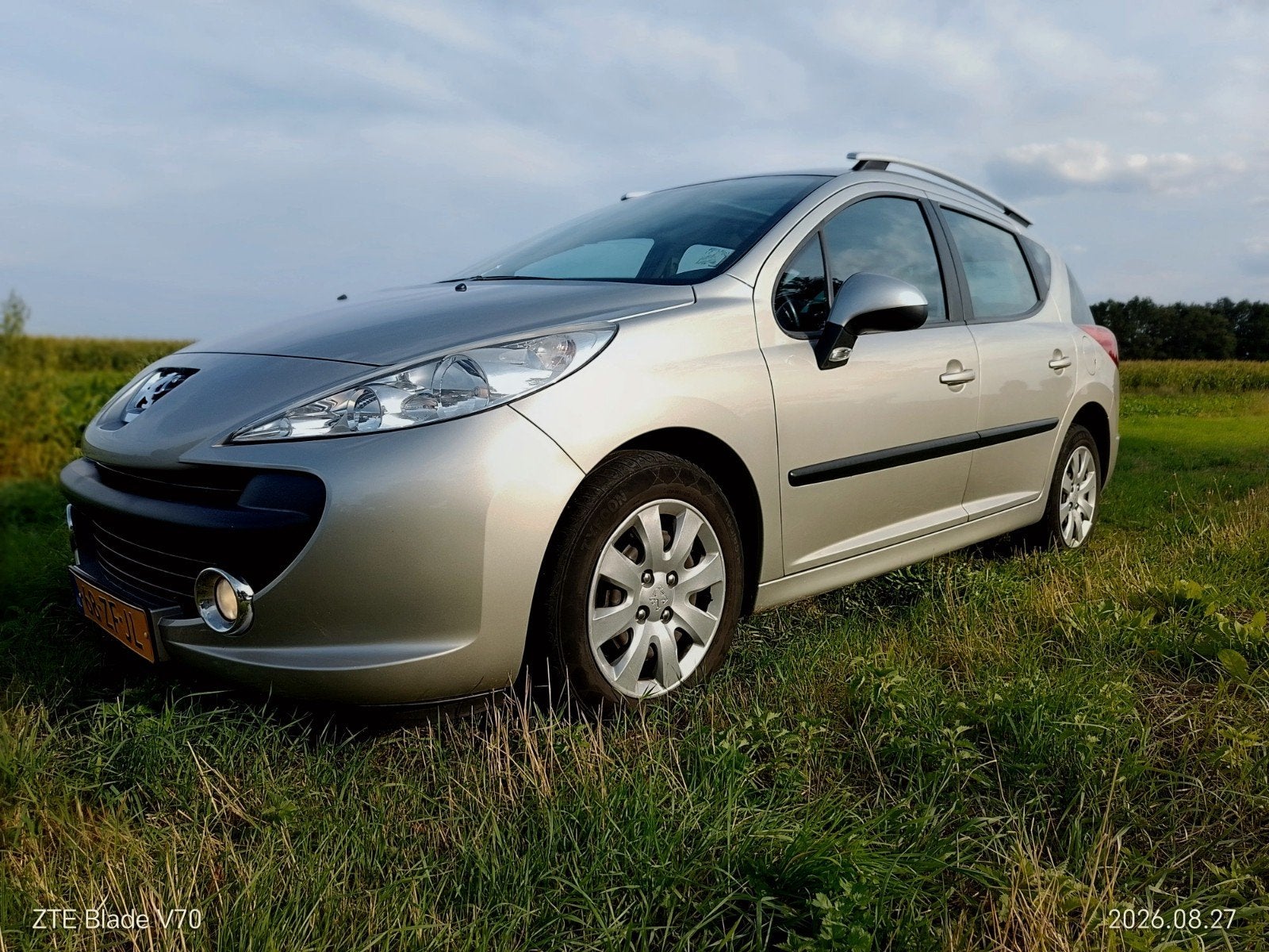 Peugeot 207 1.6 16V SW Outdoor 2008 Grijs, Voorwielaandrijving, Stof, Parkeerassistent, Zwart