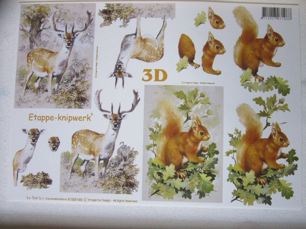3d knipvellen, 10stuks voor 1,00 euro. 20stuks voor1,50 euro, Ophalen of Verzenden, Nieuw, Overige thema's, Knipvel