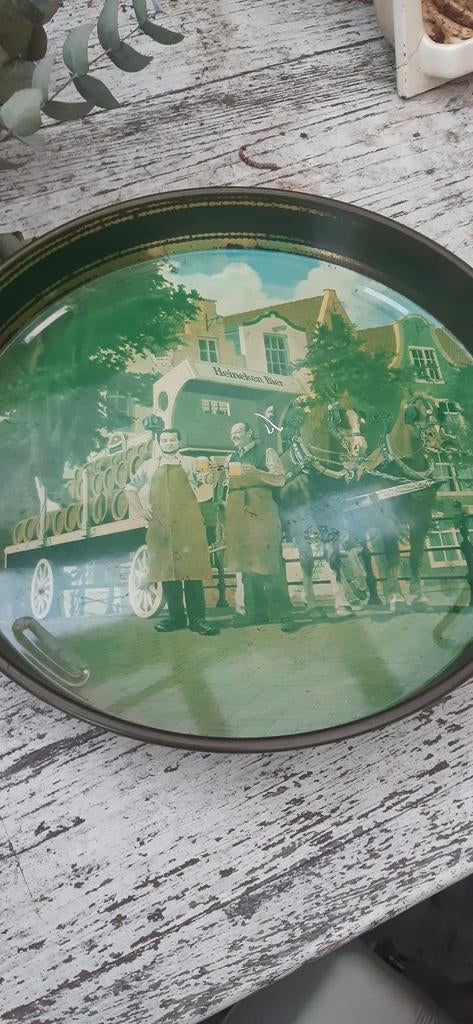 Origineel , dit Heineken Dienblad  echte vintage 1970-1980, Verzamelen, Ophalen of Verzenden, Gebruikt, Overige typen, Heineken