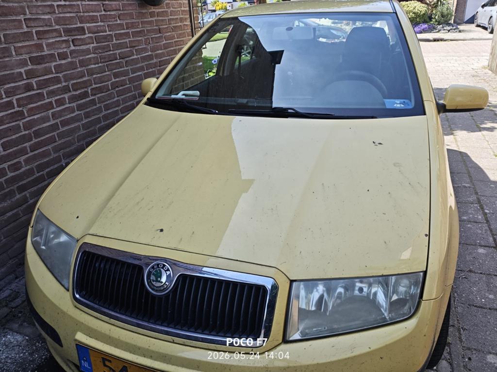 Skoda Fabia 1.4-16V Ambiente 2004 Geel, 450 kg, 4 cilinders, Particulier, Onderhoudsboekje