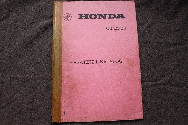 Honda CB125 B6 ersatzteil katalog CB 125 twin onderdelen boe, Ophalen of Verzenden, Honda