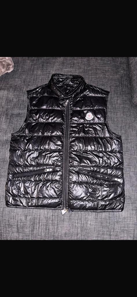 Moncler bodywarmer origineel, Ophalen of Verzenden, Zo goed als nieuw, Zwart