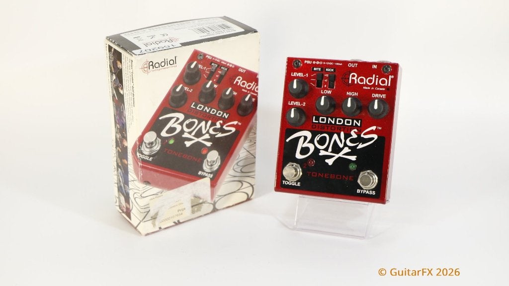 Radial Tonebone Bones London Dual Distortion (in doos), Muziek en Instrumenten, Effecten, Gebruikt, -, -, Ophalen of Verzenden