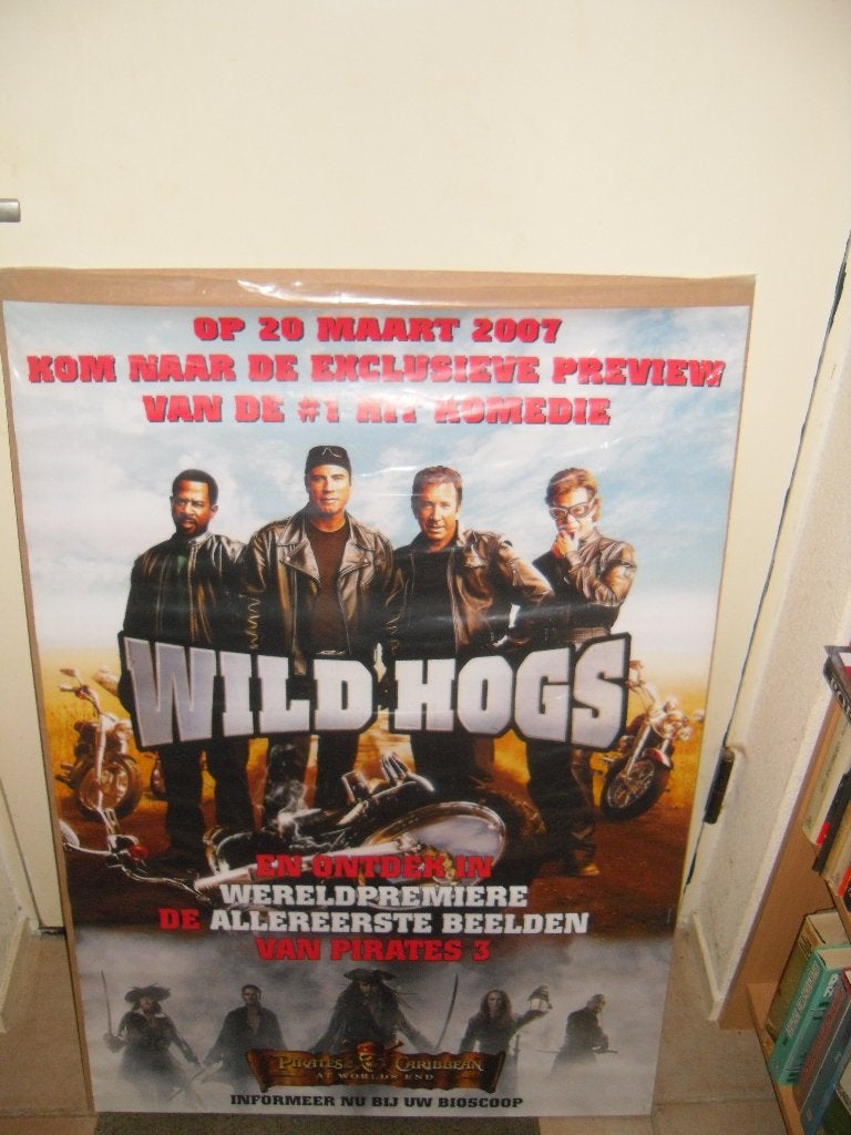 Wild hogs Filmposter, Ophalen, Gebruikt, A1 t/m A3, Film en Tv