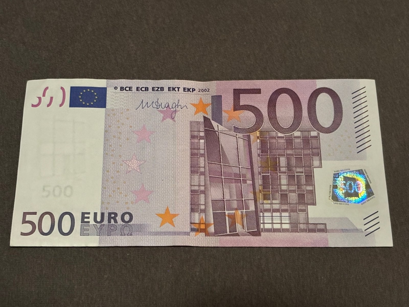 € 500 Euro Biljet 2002 in hoge kwaliteit, Postzegels en Munten, Bankbiljetten | Europa | Eurobiljetten, Ophalen of Verzenden, Oostenrijk