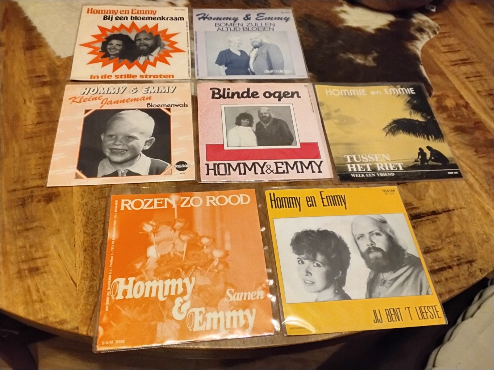 Hommy & Emmy verzameling 7 stuks, Ophalen of Verzenden, Gebruikt, Overige formaten, Levenslied of Smartlap