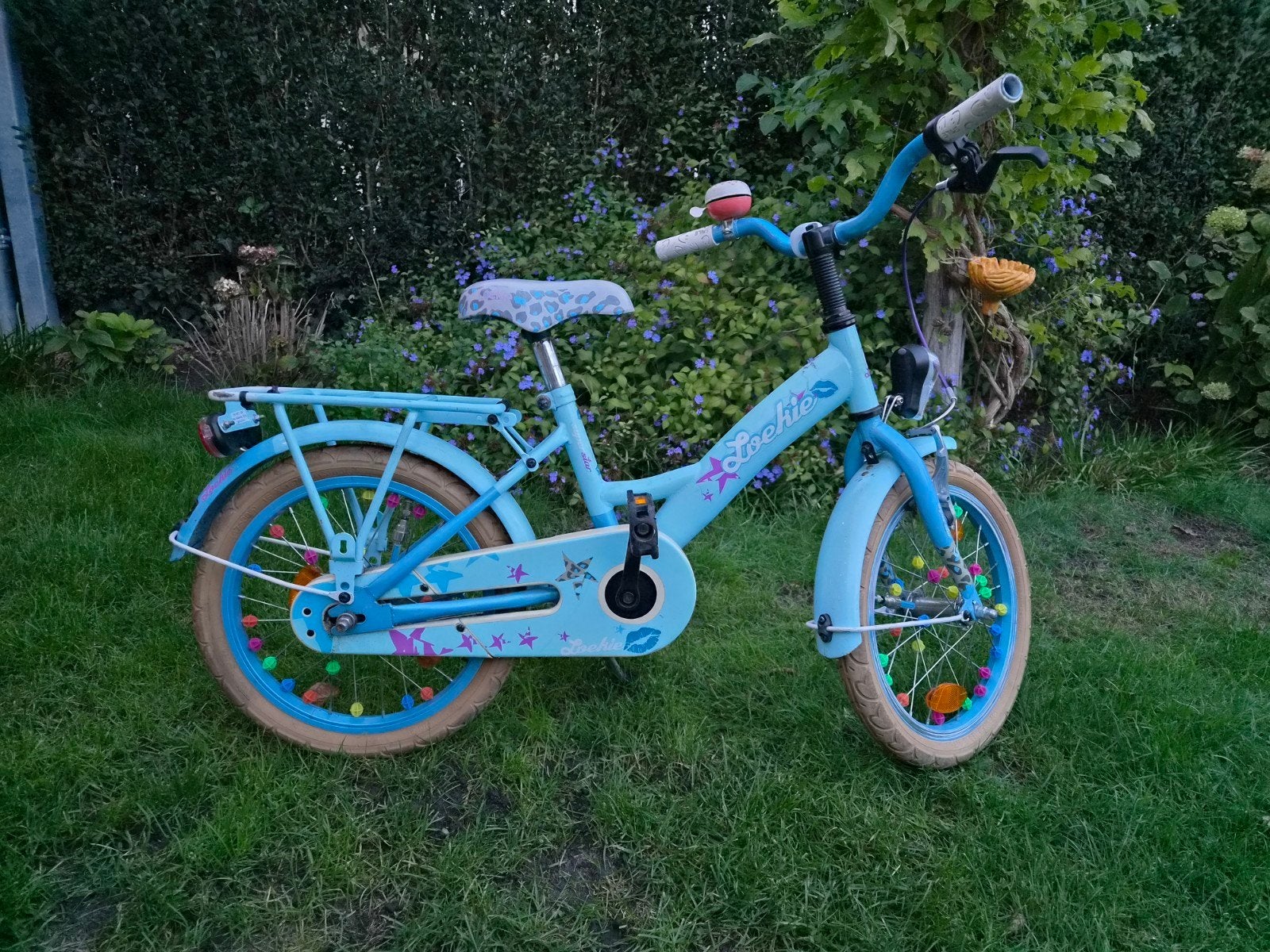 Loekie fiets 16 inch, Ophalen, Terugtraprem, Zijwieltjes, Loekie