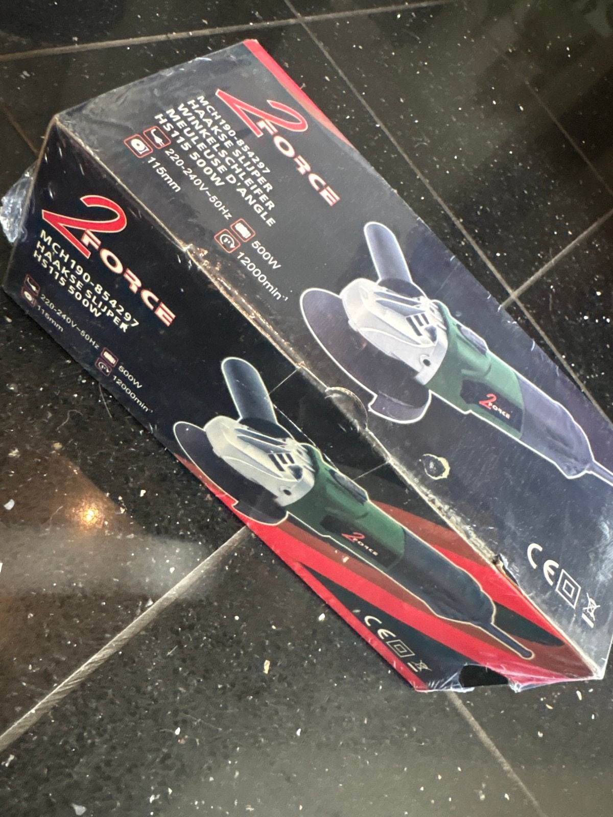 Nieuwe 2Force Haakse Slijper 500W - Ongebruikt, Ophalen of Verzenden, Nieuw, Minder dan 700 watt, Haakse handslijpmachine