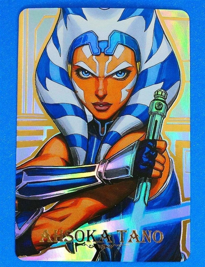 Star Wars Rebels Ahsoka Tano Foil Holo Trading Card, Verzenden, Kuifje, Nieuw, Beeldje of Figuurtje