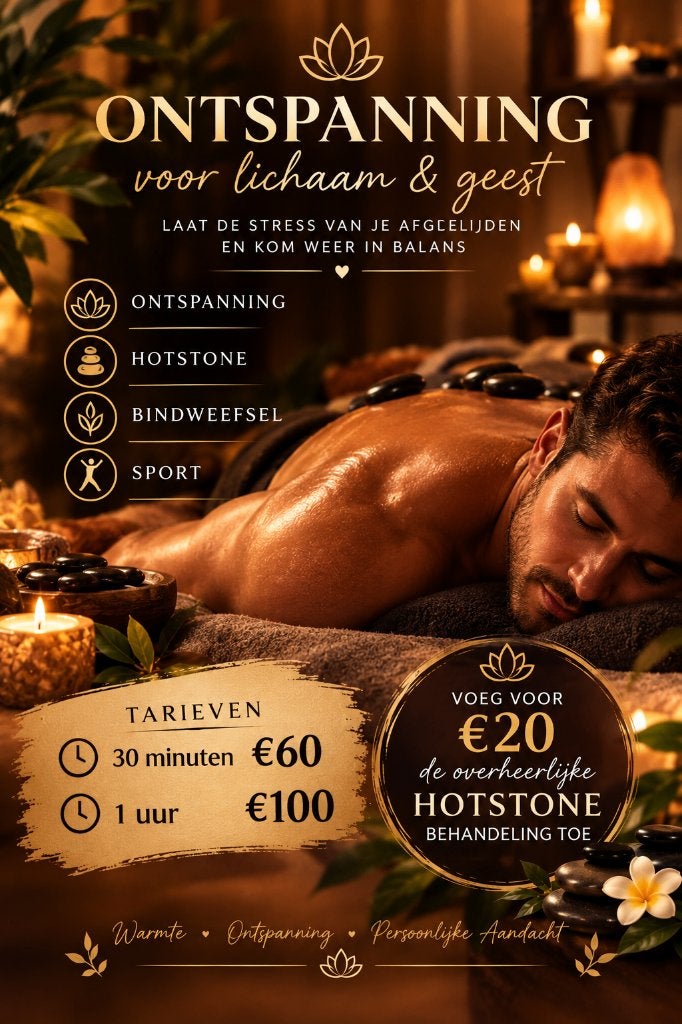 BESTE MASSAGE UIT DE REGIO🧘‍♂️🌿 30min/60€ 1uur/100€, Ontspanningsmassage