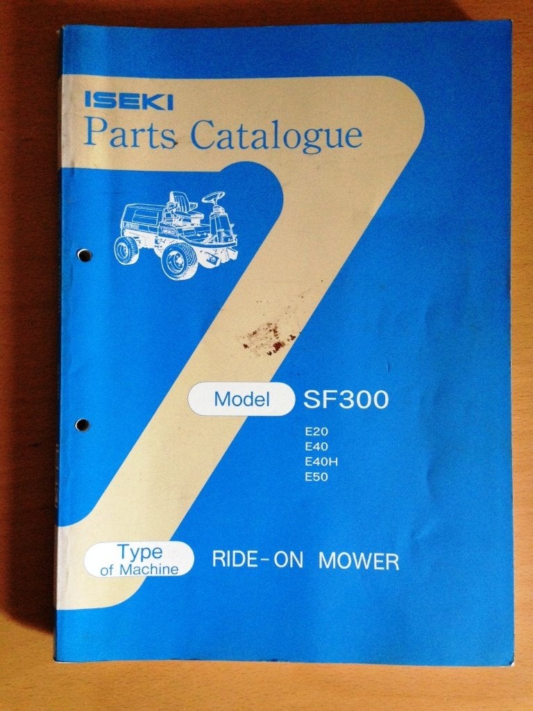 Onderdelenboek Iseki model SF300, Ophalen of Verzenden, Gelezen, Tractor en Landbouw