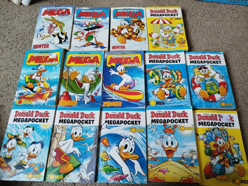 Complete set Donald Duck Megapockets 14-delig, Complete serie of reeks, Europa, Ophalen of Verzenden, Zo goed als nieuw