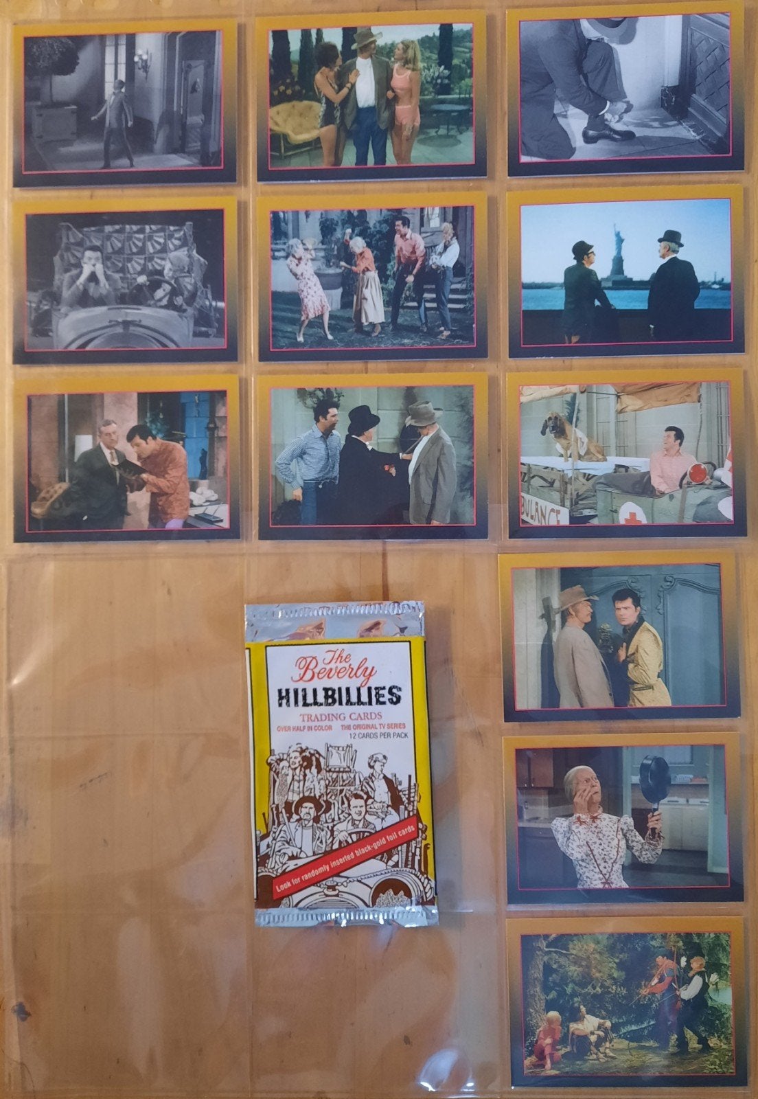 Beverly Hillbillies trading cards + LEEG ZAKJE, Ophalen of Verzenden