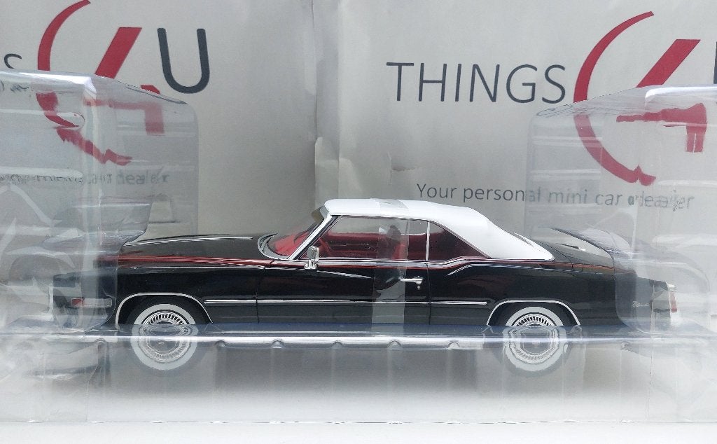 MCG 1:18 Cadillac Eldorado Cabrio zwart nieuw in doos, Hobby en Vrije tijd, Modelauto's | 1:18, Ophalen of Verzenden, Nieuw, Auto
