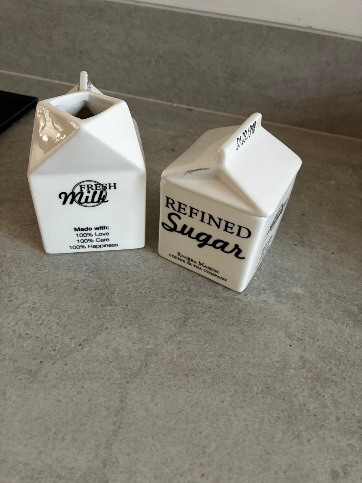 Suiker en Melk set Riviera Maison, Huis en Inrichting, Ophalen, Zo goed als nieuw
