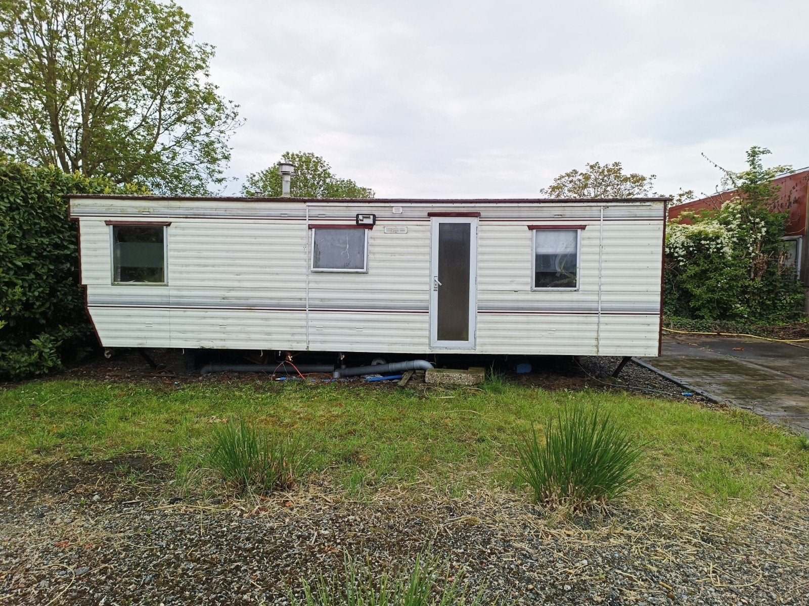 Gratis opknap stacaravan 8x3.5m, Caravans en Kamperen, Ophalen, Gebruikt