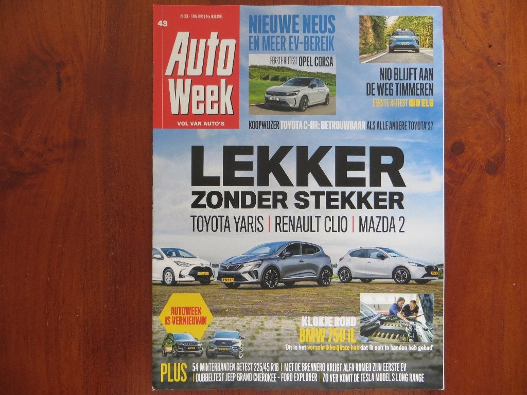 Autoweek 43 2023 Toyota Yaris, Renault Clio, Mazda 2, Corsa, Boeken, Ophalen of Verzenden, Nieuw, Mazda