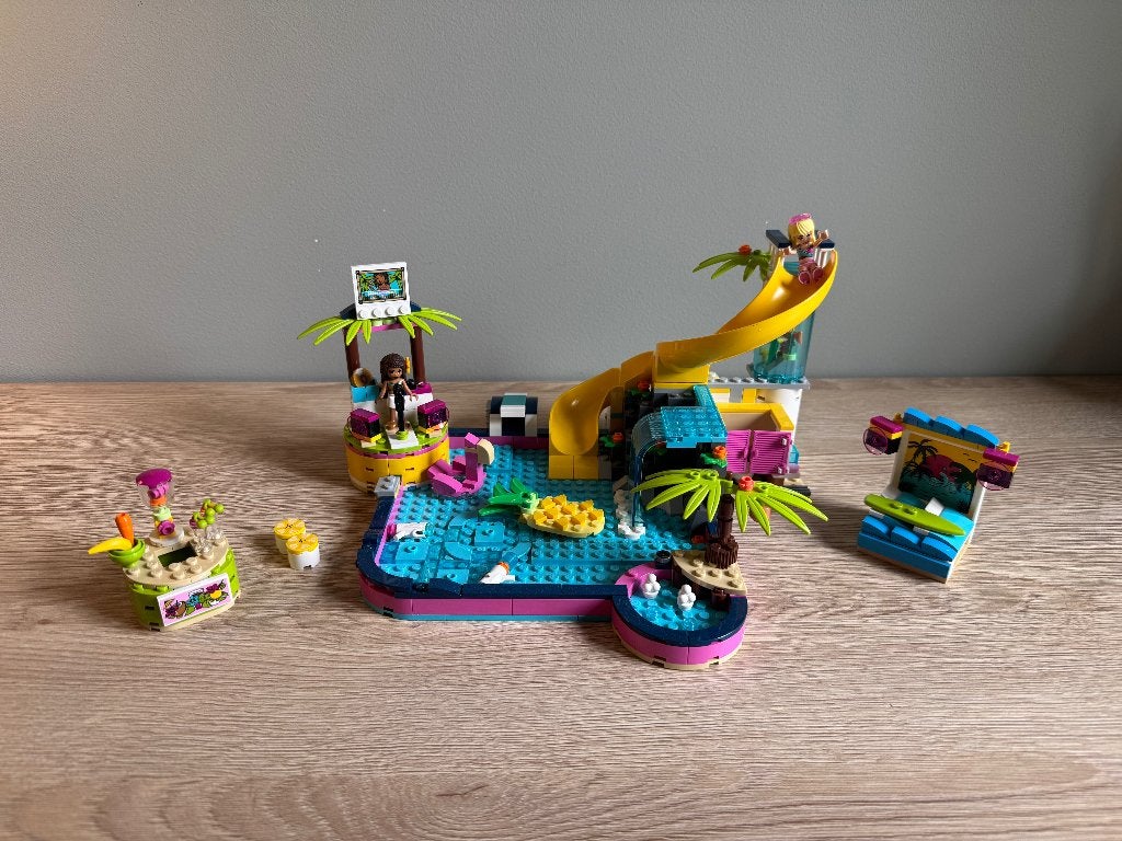 Lego Friends 41374 - Andrea's Zwembadfeest, Gebruikt, Lego, Compleet, Friends