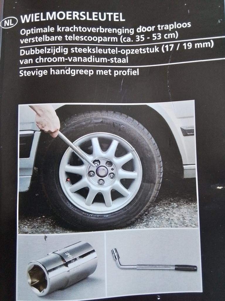 Verstelbare Wielmoersleutel (35 - 53 cm), Ophalen, Nieuw