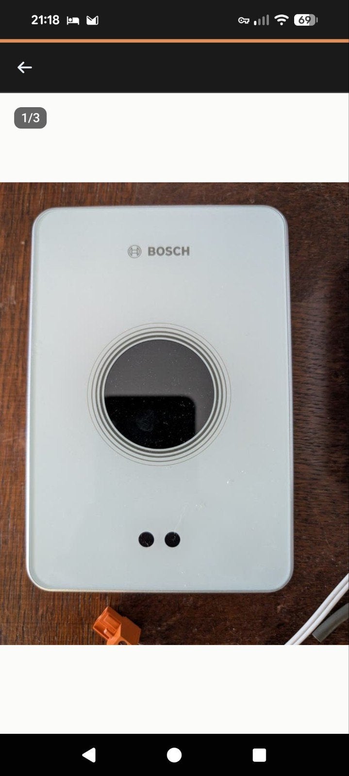 Bosch EasyControl CT200 slimme thermostaat + adapter, Verzenden, Slimme thermostaat, Zo goed als nieuw