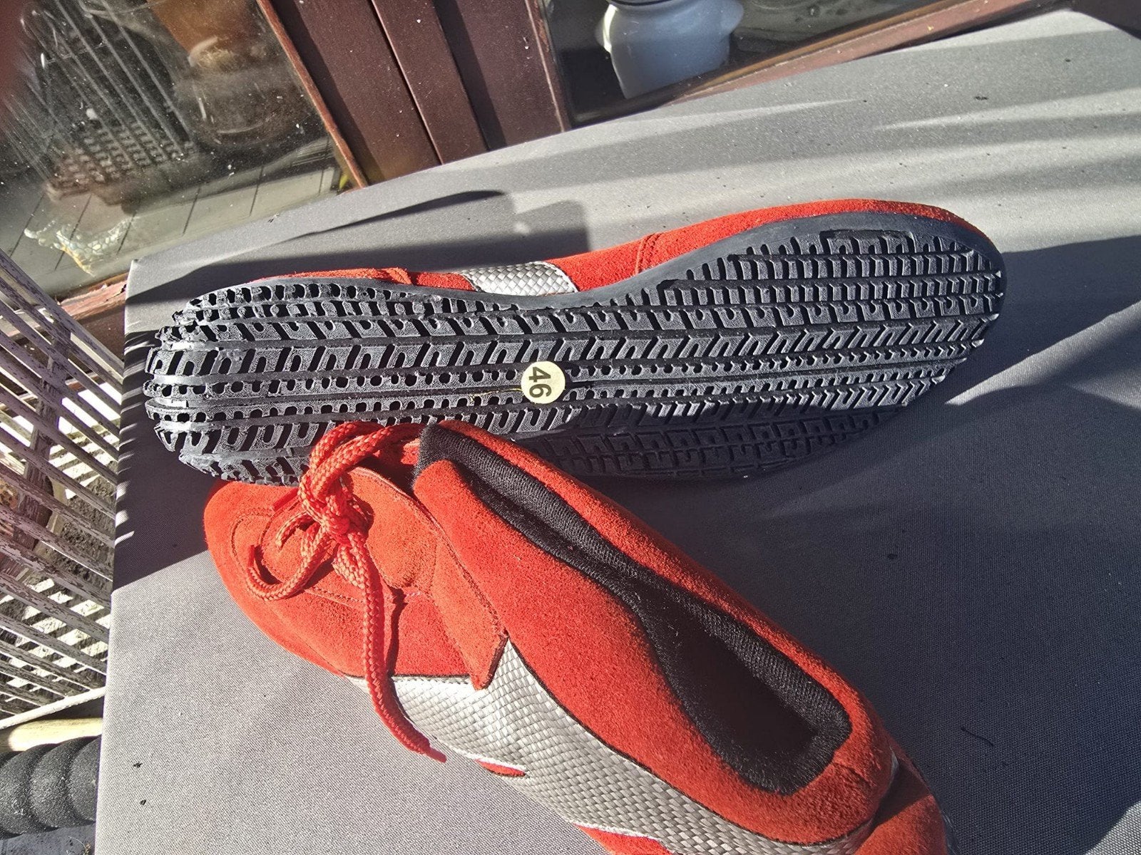 Kartschoenen rood maat 46, Ophalen, Overige, Overige kleuren, Overige typen