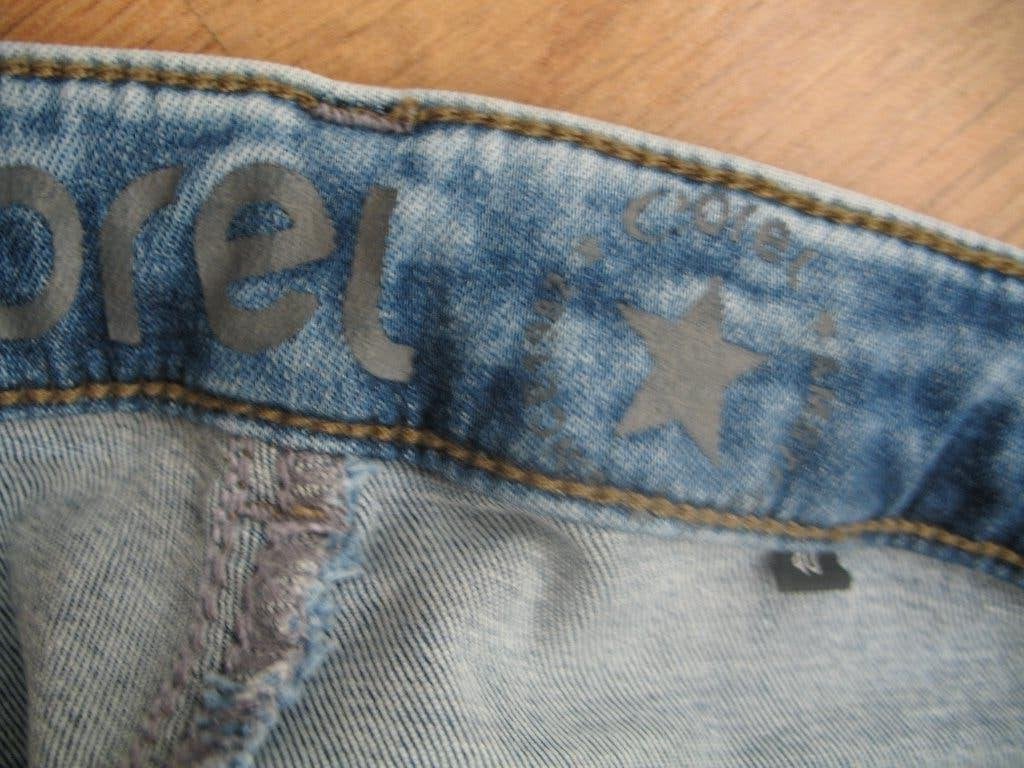 COREL SUPERSTRETCH Spijker Broek Blauw met Fade Effect Mt. M, Kleding | Dames, Blauw, Ophalen of Verzenden, Zo goed als nieuw
