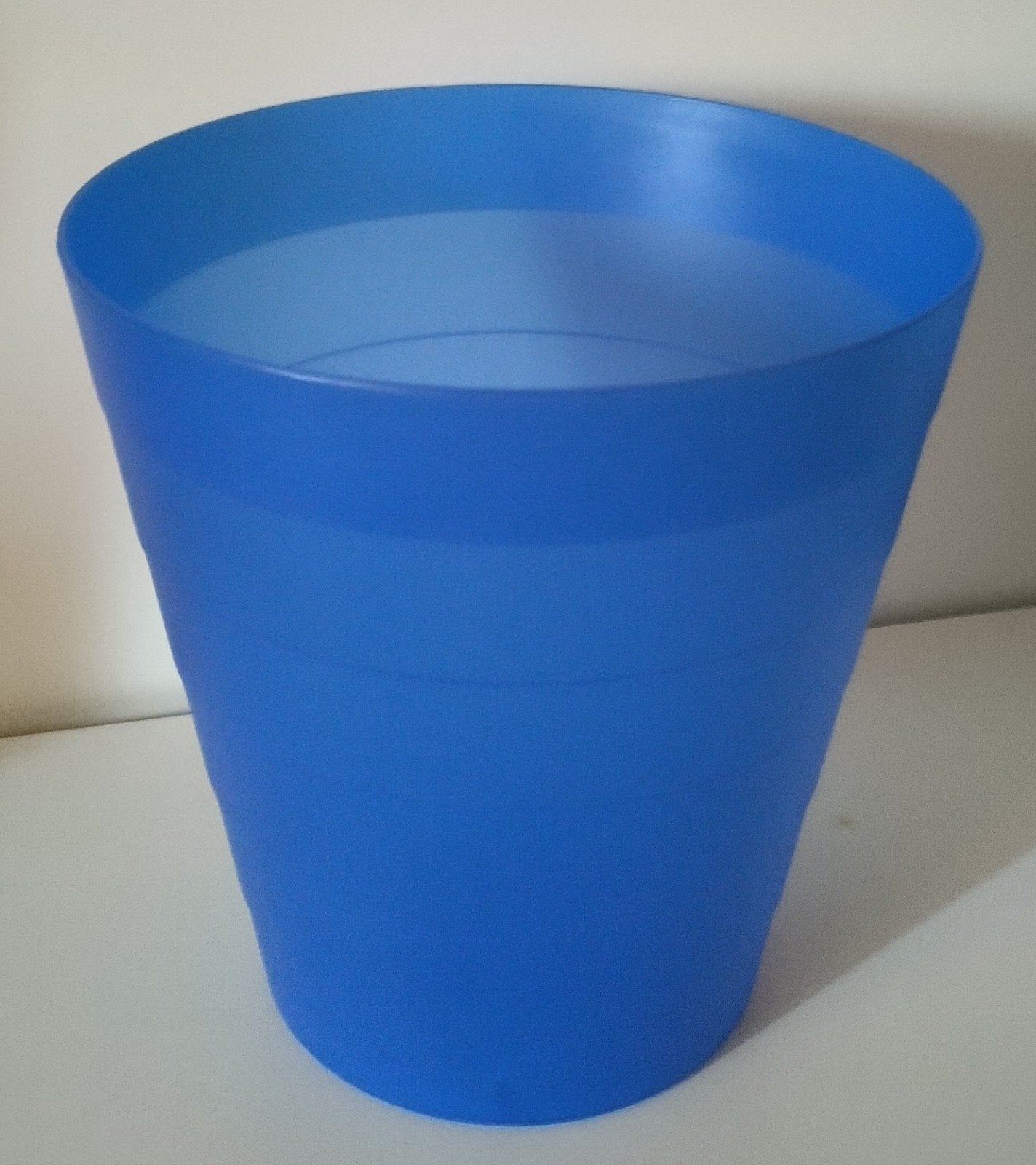 Prullenbak afvalbak blauw zgan, Kunststof, Ophalen of Verzenden, Zo goed als nieuw, 5 – 50