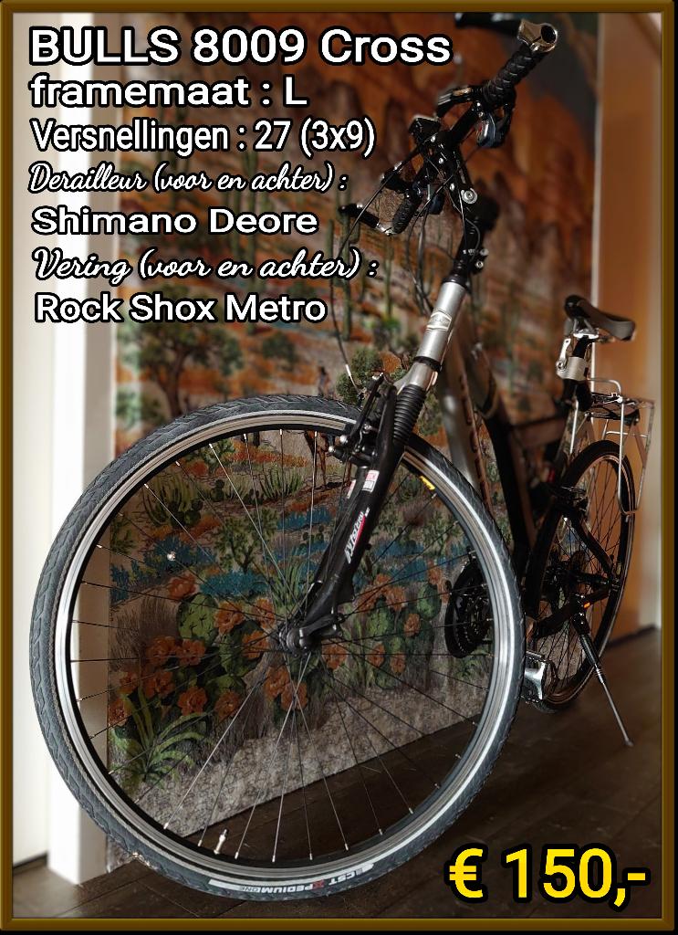 Bulls 8009 Cross, Fietsen en Brommers, Fietsen | Heren | Sportfietsen en Toerfietsen, 28 inch, Gebruikt, Vering, Meer dan 20 versnellingen