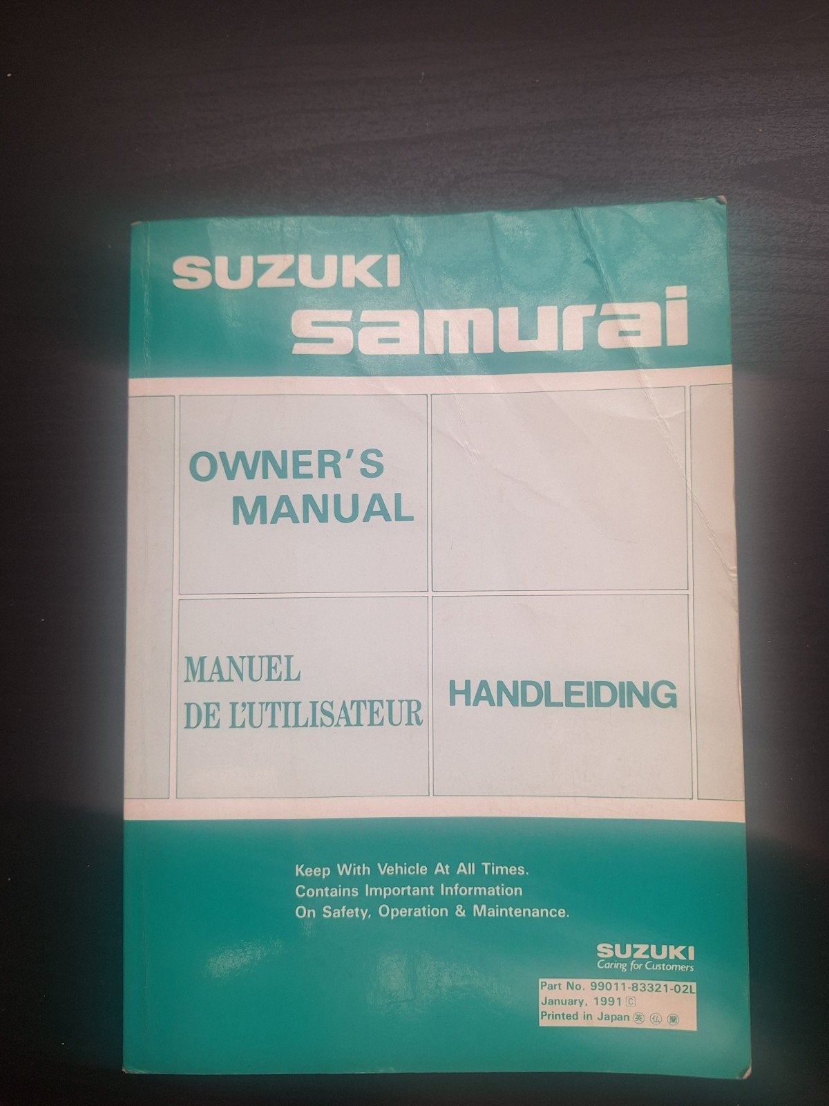 Suzuki Samurai Handleiding, Boeken, Ophalen of Verzenden, Overige merken