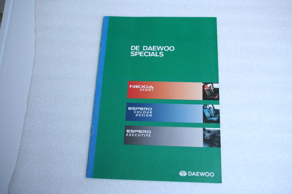 Folder Daewoo Nexia-Espero (1988) (1), Ophalen of Verzenden, Nieuw, Overige merken