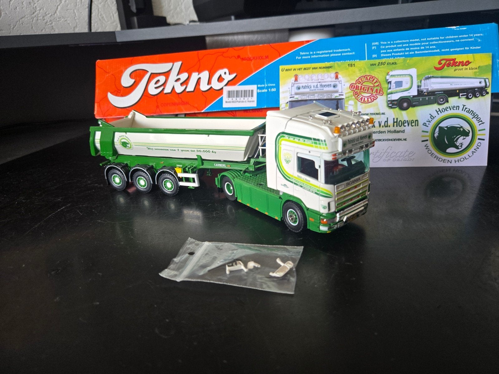 tekno patrick vd hoeven, Hobby en Vrije tijd, Modelauto's | 1:50, Nieuw, Bus of Vrachtwagen, Tekno, Ophalen of Verzenden