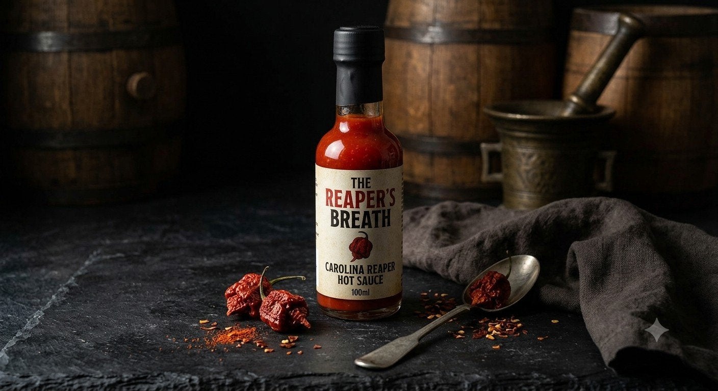 Pure Carolina Reaper Saus, The Reapers Breath, Ophalen of Verzenden