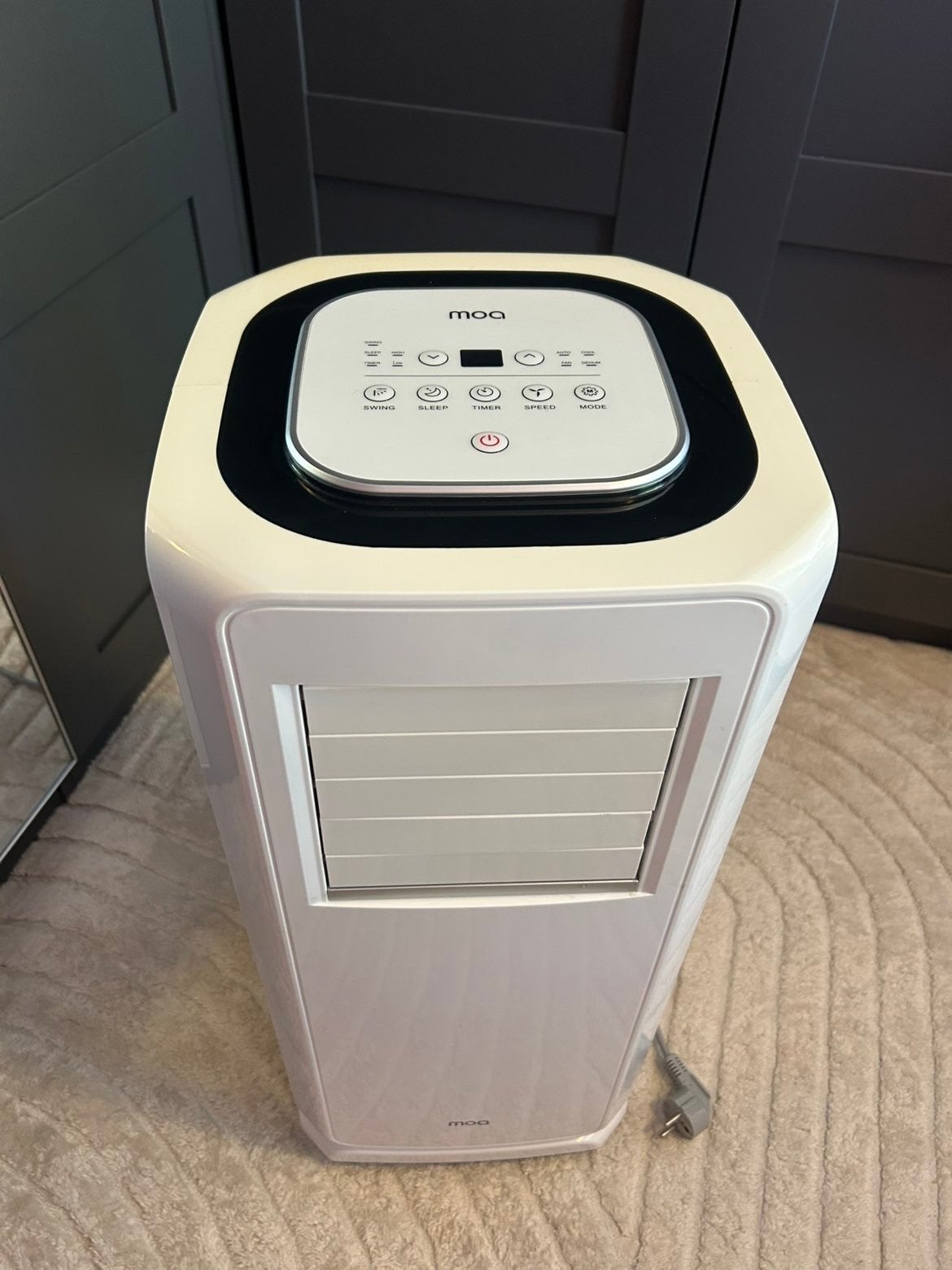 MOA Mobiele Airco 7000 BTU - Koelen en Ontvochtigen, Ophalen, Minder dan 60 m³, 3 snelheden of meer, Zo goed als nieuw