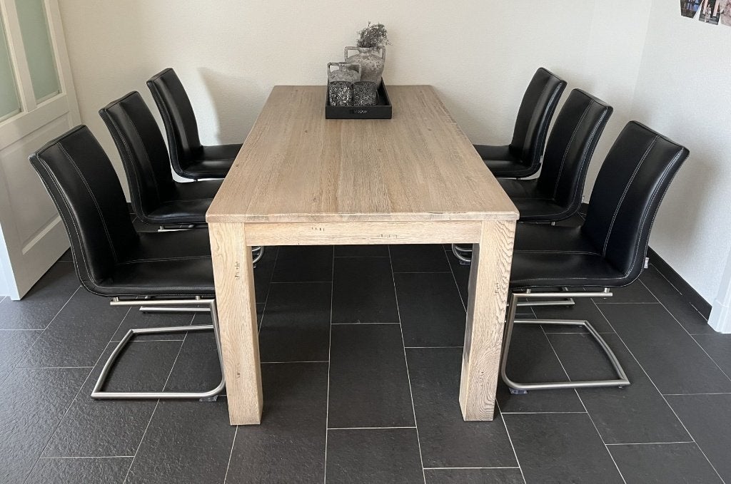 XOOON - 6 Eetkamerstoelen, Ophalen, Zwart, Zo goed als nieuw, Tijdloos