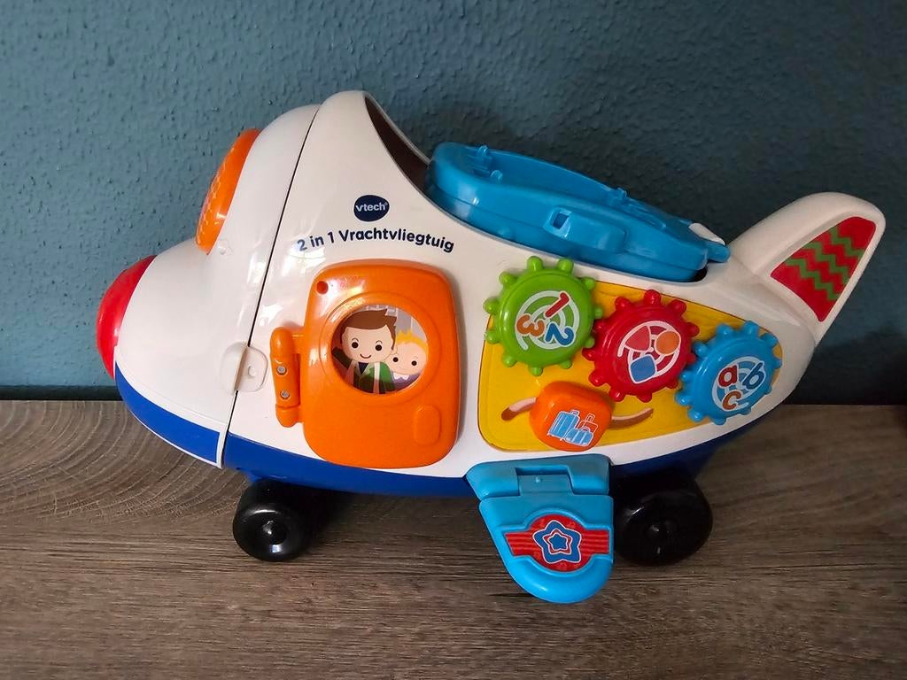 Vtech 2 in 1 vliegtuig, Kinderen en Baby's, Speelgoed | Vtech, Ophalen, Zo goed als nieuw, 6 maanden tot 2 jaar