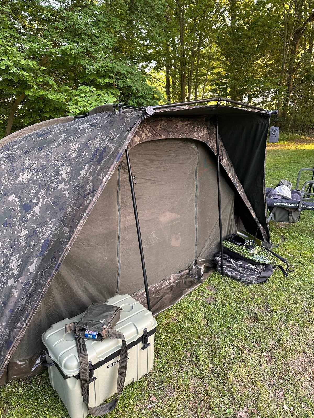 Nash Titan T1 Camo bivvy, karpertent, Watersport en Boten, Ophalen, Gebruikt, Overige typen