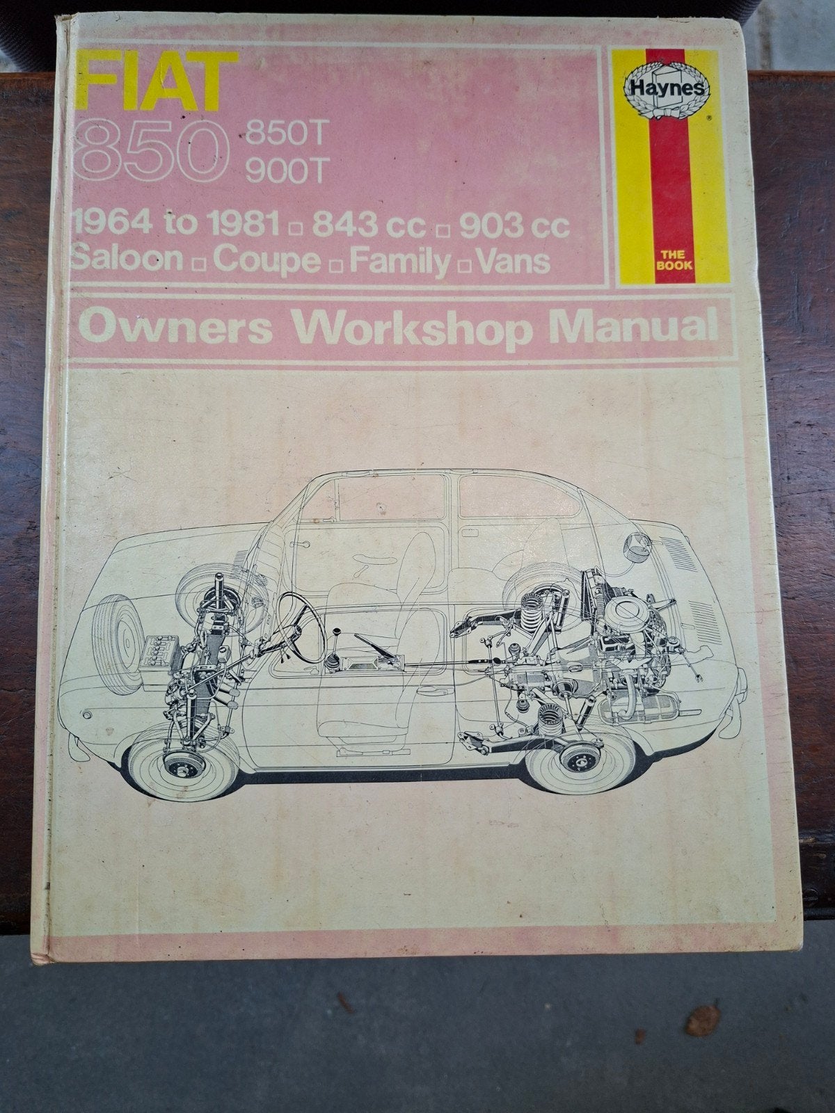 FIAT 850 Owners Workshop Manual Haynes, Boeken, Ophalen of Verzenden, Gelezen, Overige merken, J H Haynes en B L Chalmers-Hunt