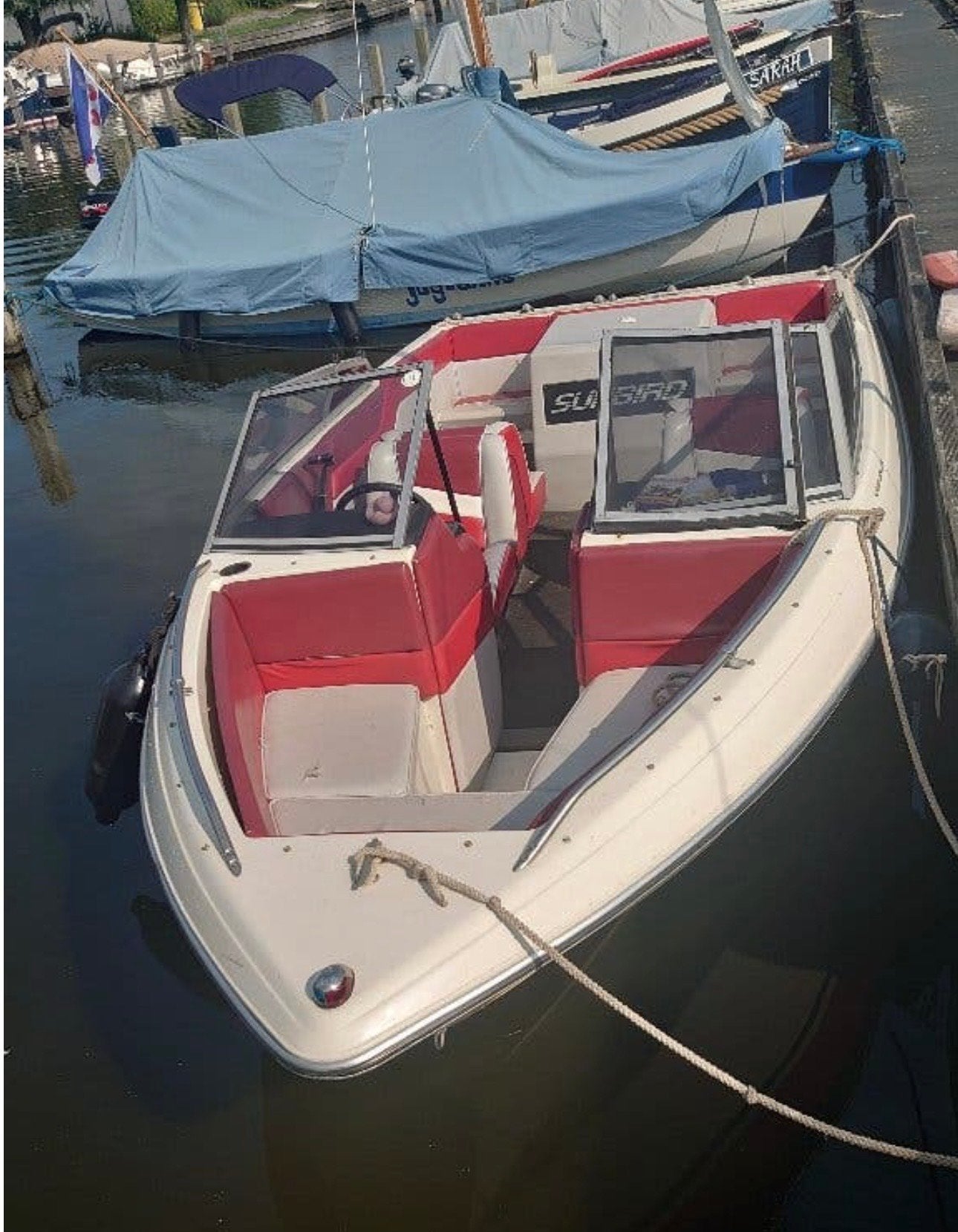 Sunbird corsica speedboot met trailer, Watersport en Boten, Bootonderdelen, Ophalen, Zo goed als nieuw