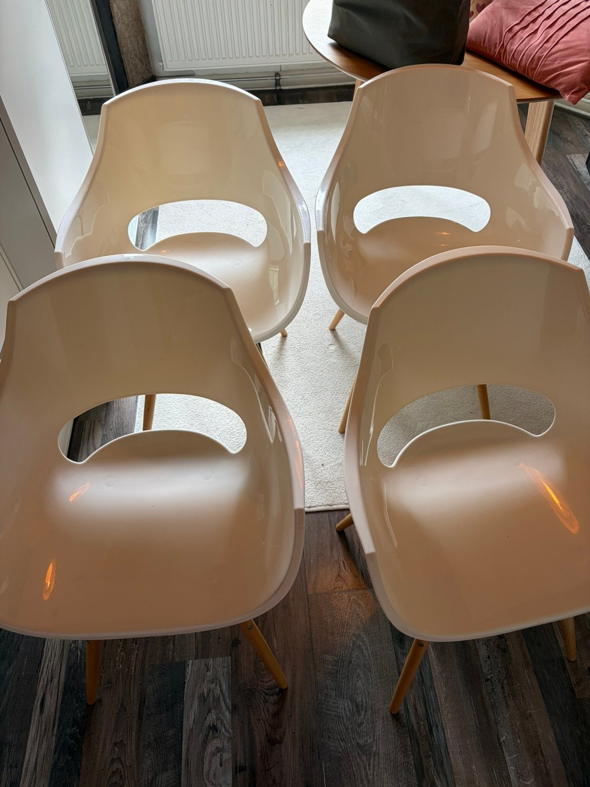Kuipstoelen wit, Ophalen, Kunststof, Wit, Zo goed als nieuw