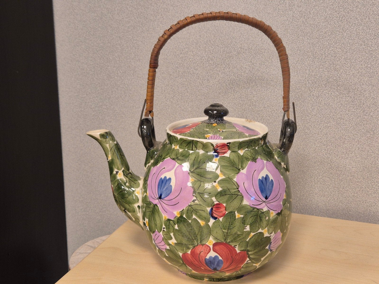 Oud Boerenbont Schrijfnamen Bloemendaal grote Chocoladeketel, Verzenden