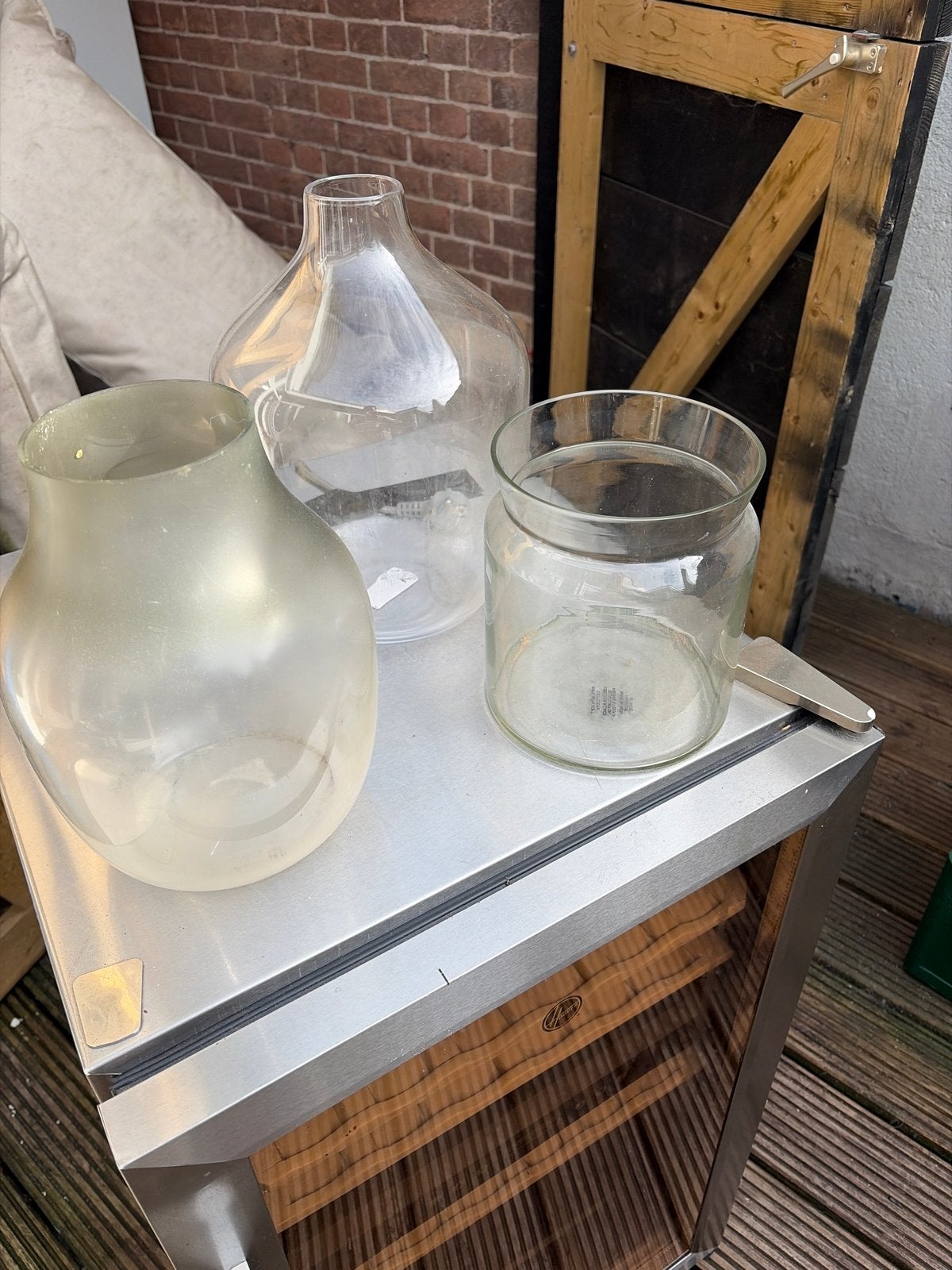 Diverse glazen vazen en potten, Antiek en Kunst, Ophalen