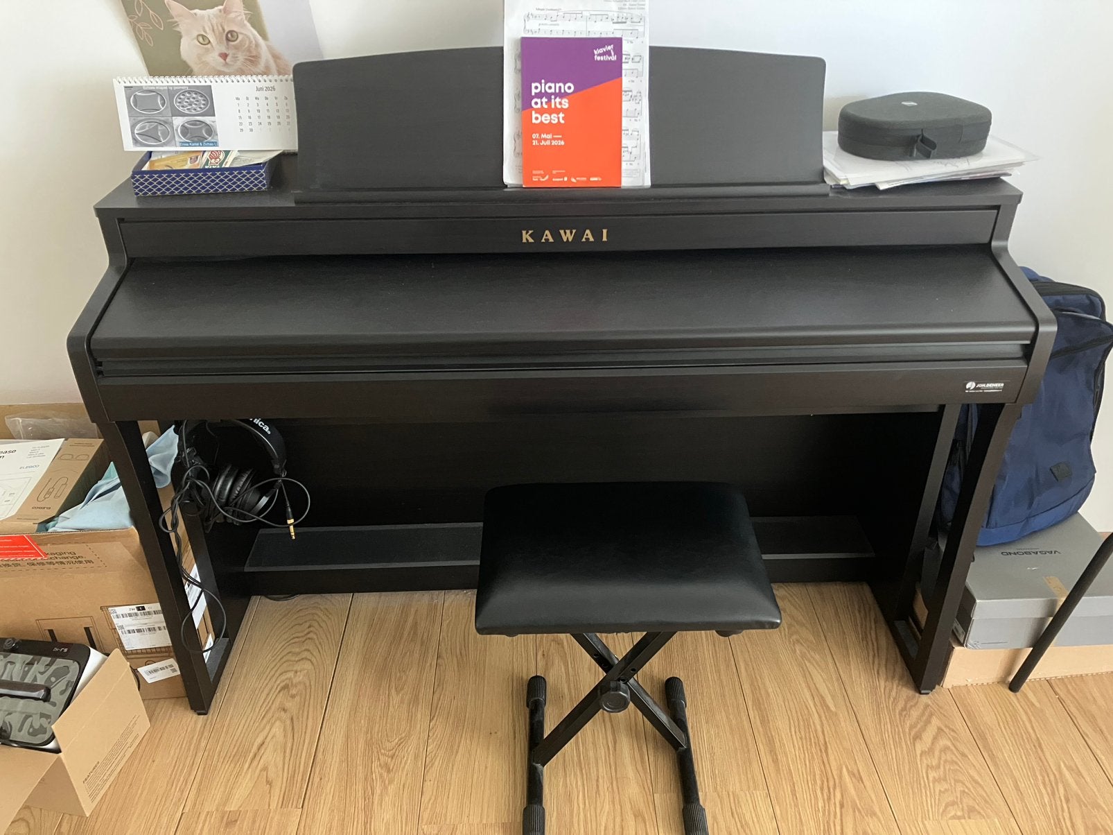Kawai digital piano CA49, Ophalen, Zwart, Digitaal, Zo goed als nieuw