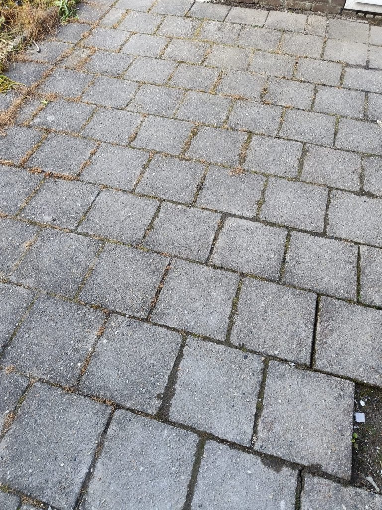 gratis gewassen grindtegels, Tuin en Terras, Ophalen, Gebruikt, Beton, Terrastegels