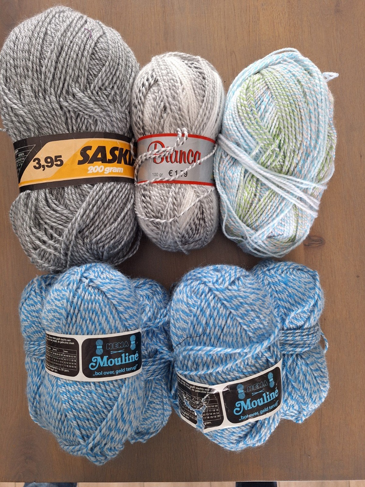 Gemêleerd acrylgaren, 700 gram, diverse kleuren, Ophalen of Verzenden, Nieuw, Breien of Haken, Wol of Garen