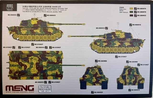 Coelianmodels, Meng, 72011, King Tiger, 1/72, € 14,99, Overige merken, Nieuw, Ophalen of Verzenden, Tank
