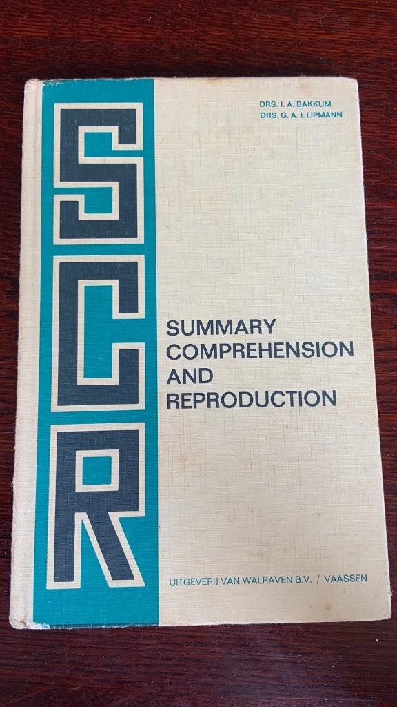 Summary comprehension and reproduction, Ophalen of Verzenden, Beta, WO