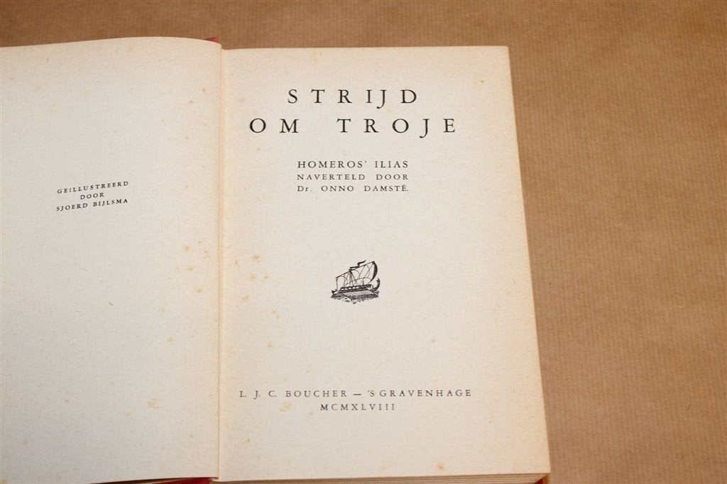 Strijd om Troje — Homeros' Ilias, Boucher 1948, Ophalen of Verzenden, Gelezen